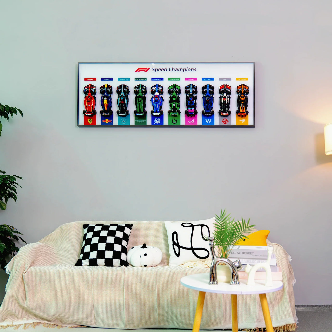 Display wall frame for Speed Champion F1 series Full Collection /horizontal line display