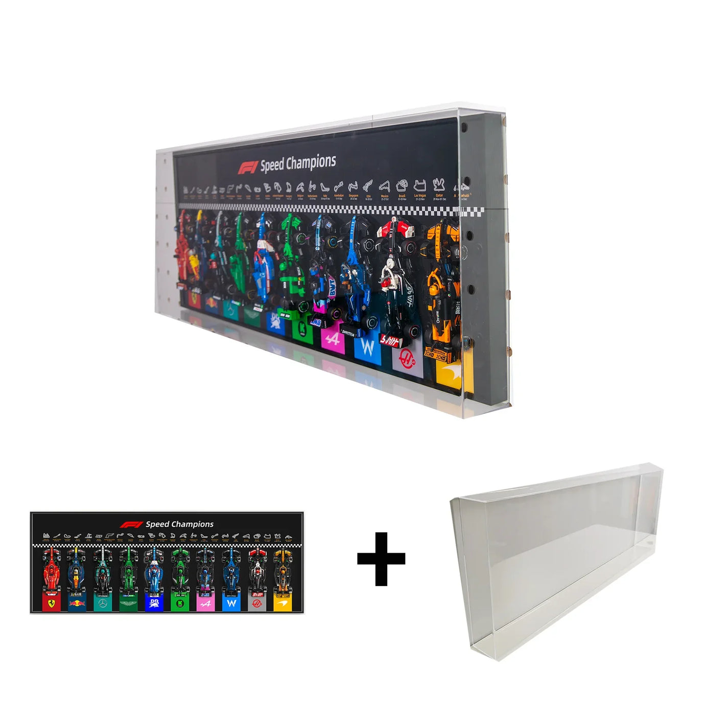 Display wall frame for Speed Champion F1 series Full Collection /horizontal line display