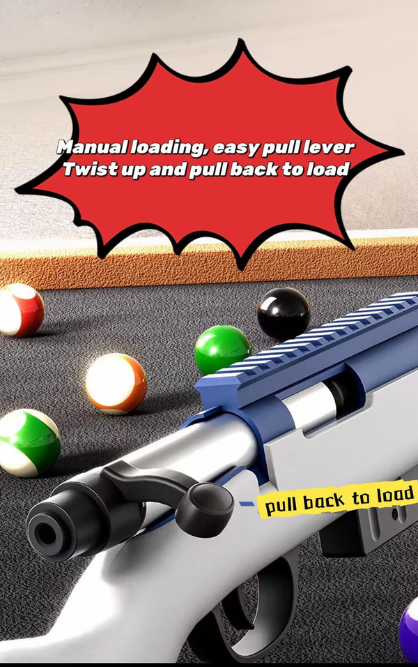 💥The court is like a battlefield🔥Make Every Shot as Accurate as a Sniper Bullet🔥 98K pool cue