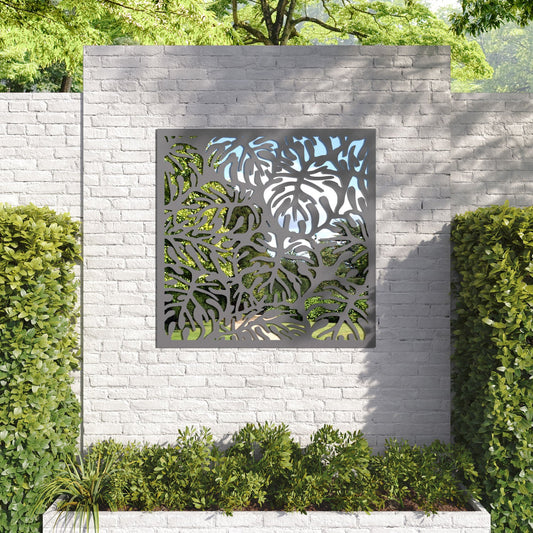 Botanic outdoor decorative mirrored panel