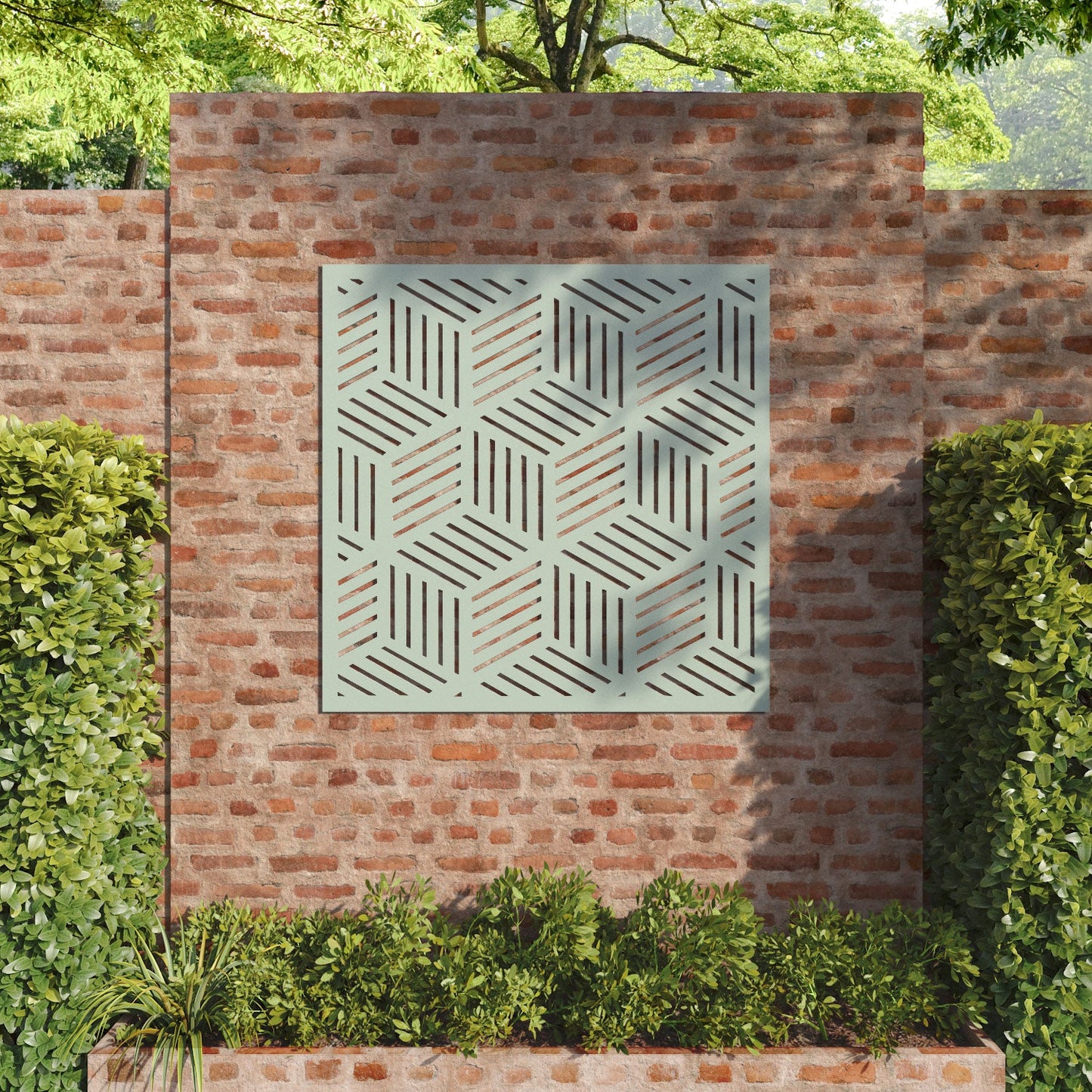Cubed decorative panel