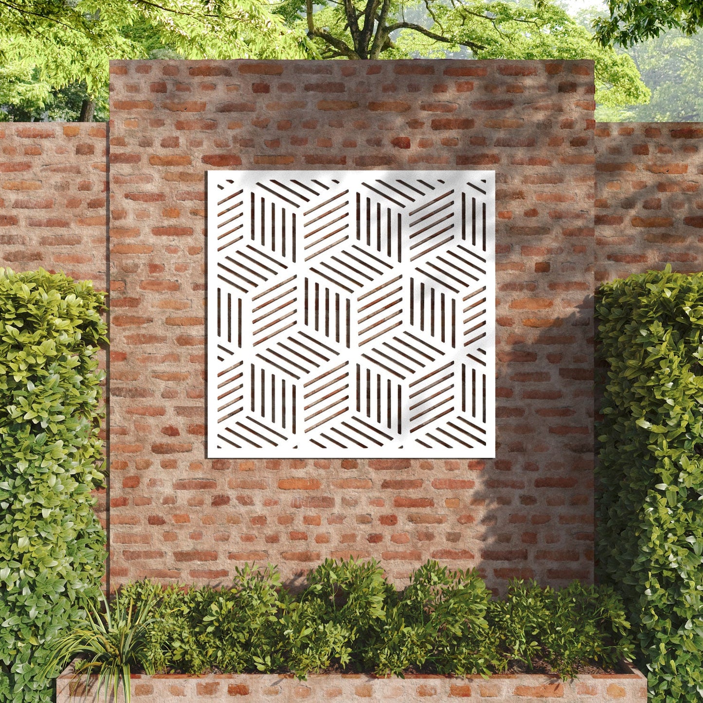 Cubed decorative panel