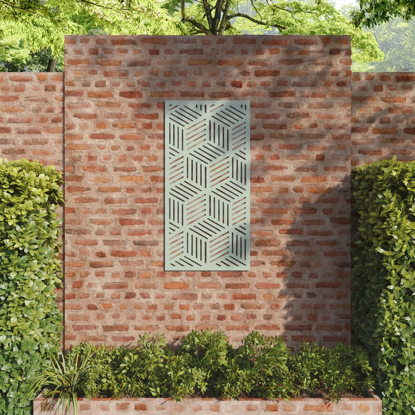 Cubed decorative panel