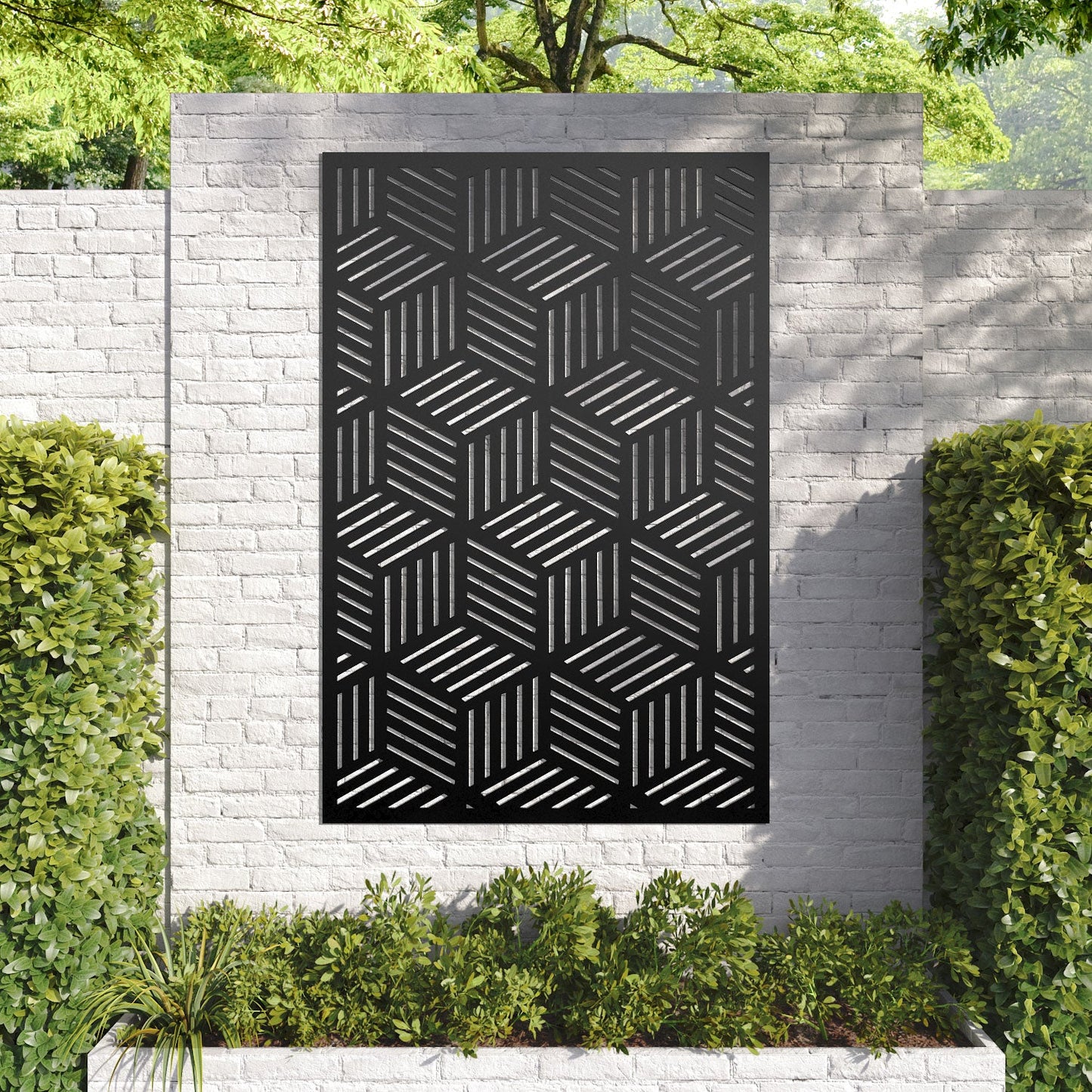 Cubed decorative panel