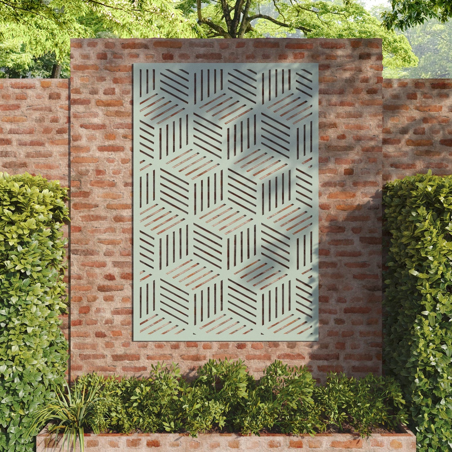 Cubed decorative panel