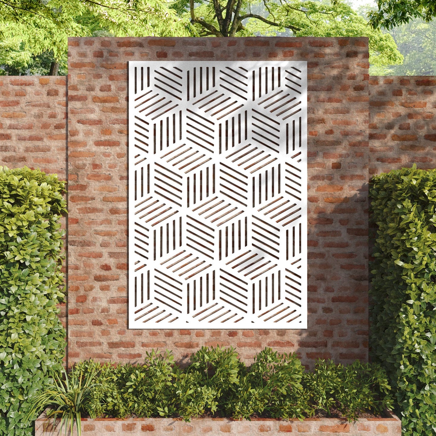 Cubed decorative panel
