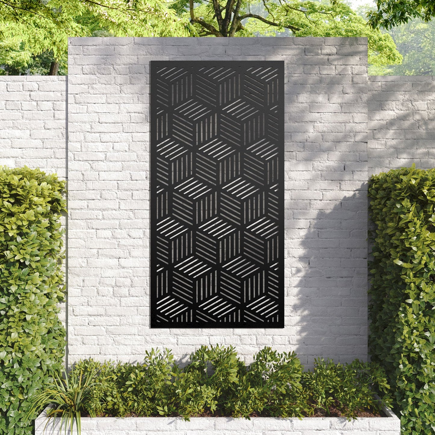 Cubed decorative panel
