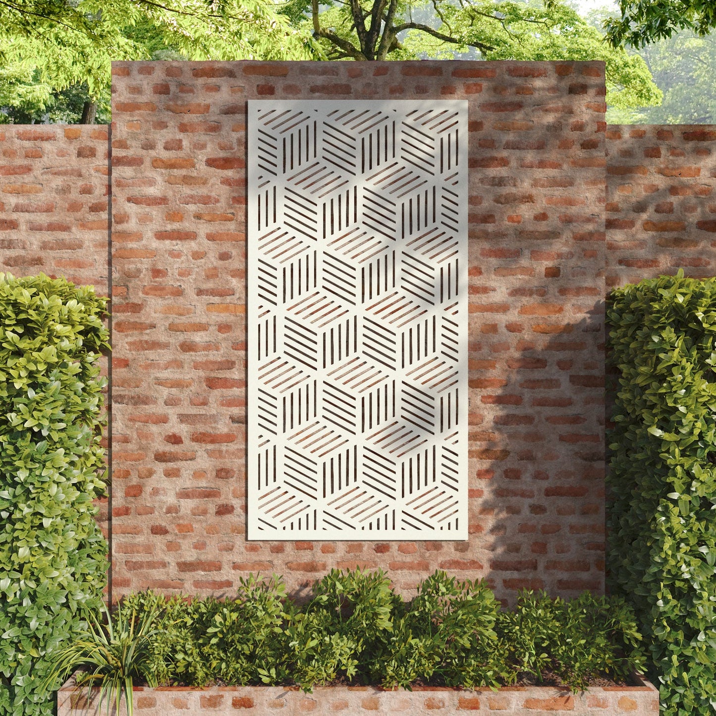 Cubed decorative panel
