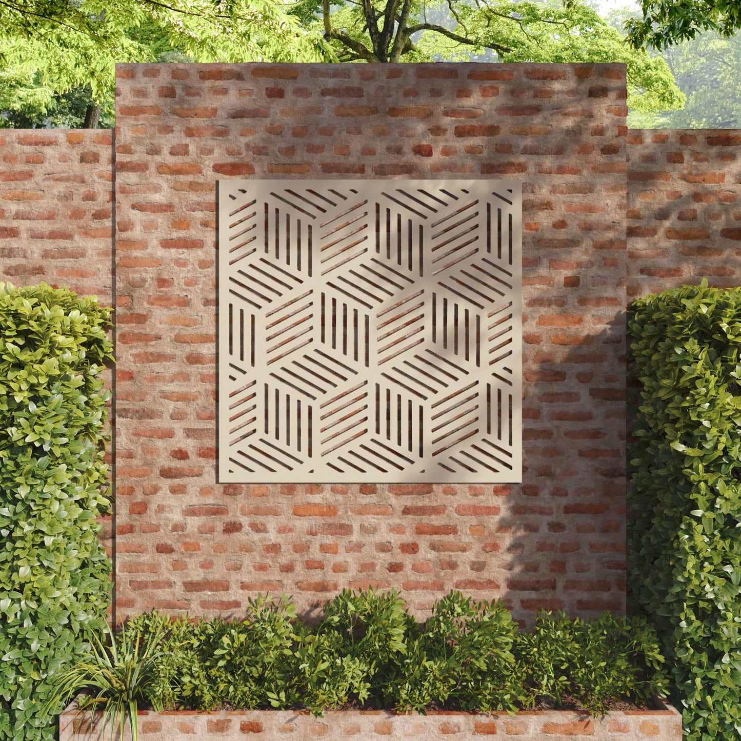 Cubed decorative panel
