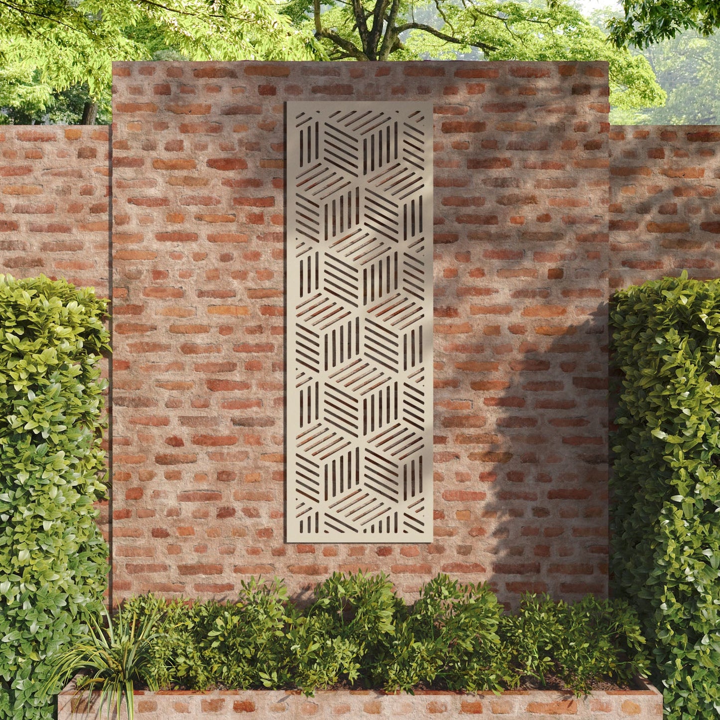 Cubed decorative panel