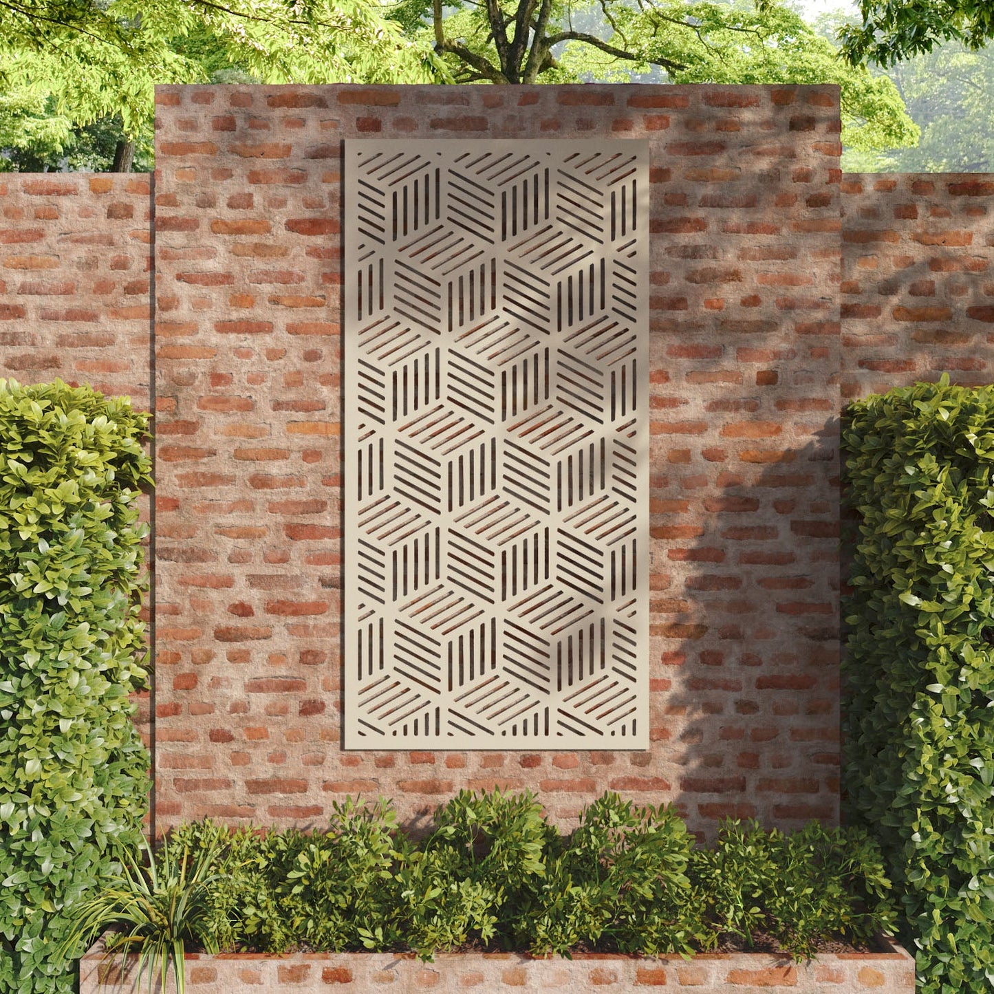 Cubed decorative panel