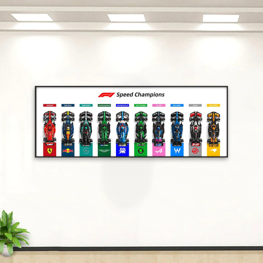 Display wall frame for Speed Champion F1 series Full Collection /horizontal line display