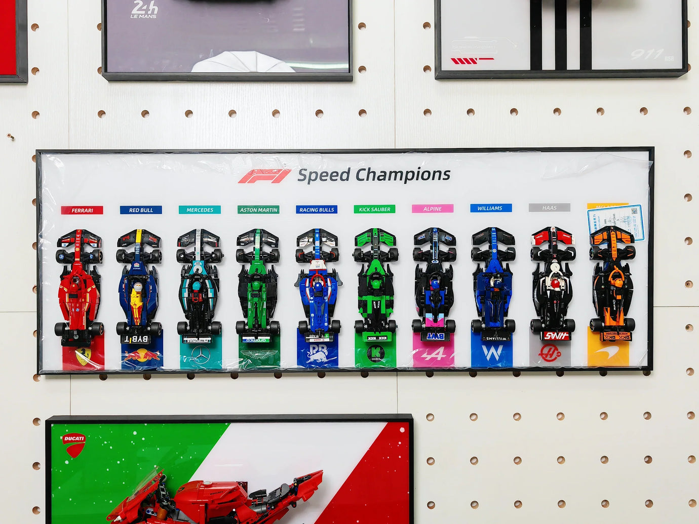 Display wall frame for Speed Champion F1 series Full Collection /horizontal line display