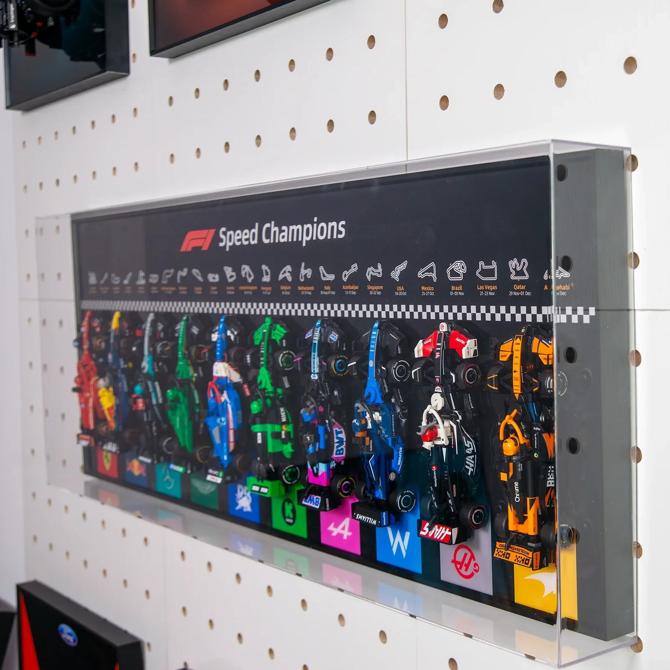 Display wall frame for Speed Champion F1 series Full Collection /horizontal line display