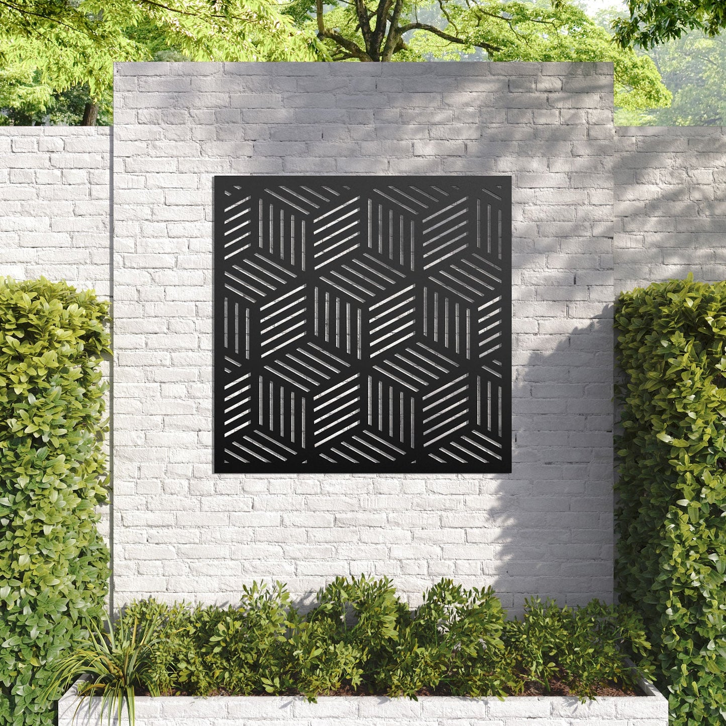Cubed decorative panel