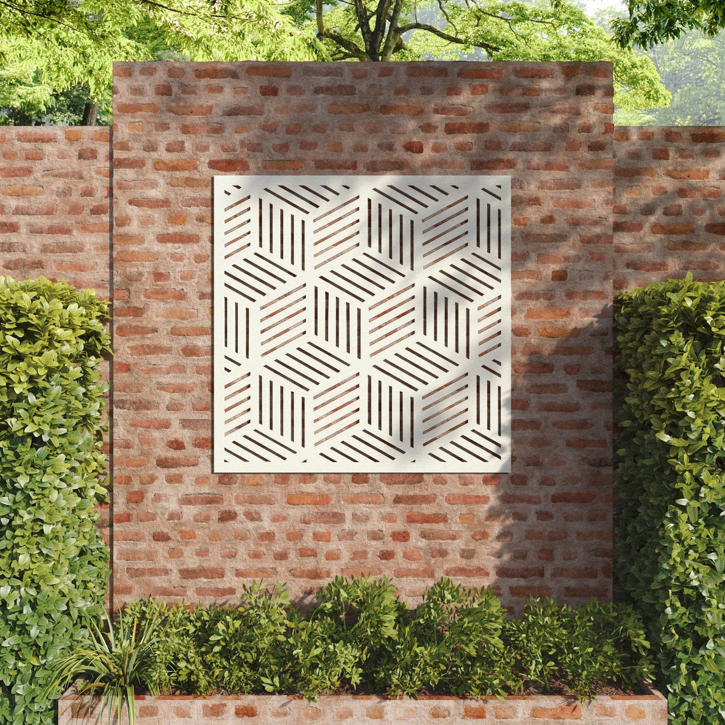 Cubed decorative panel