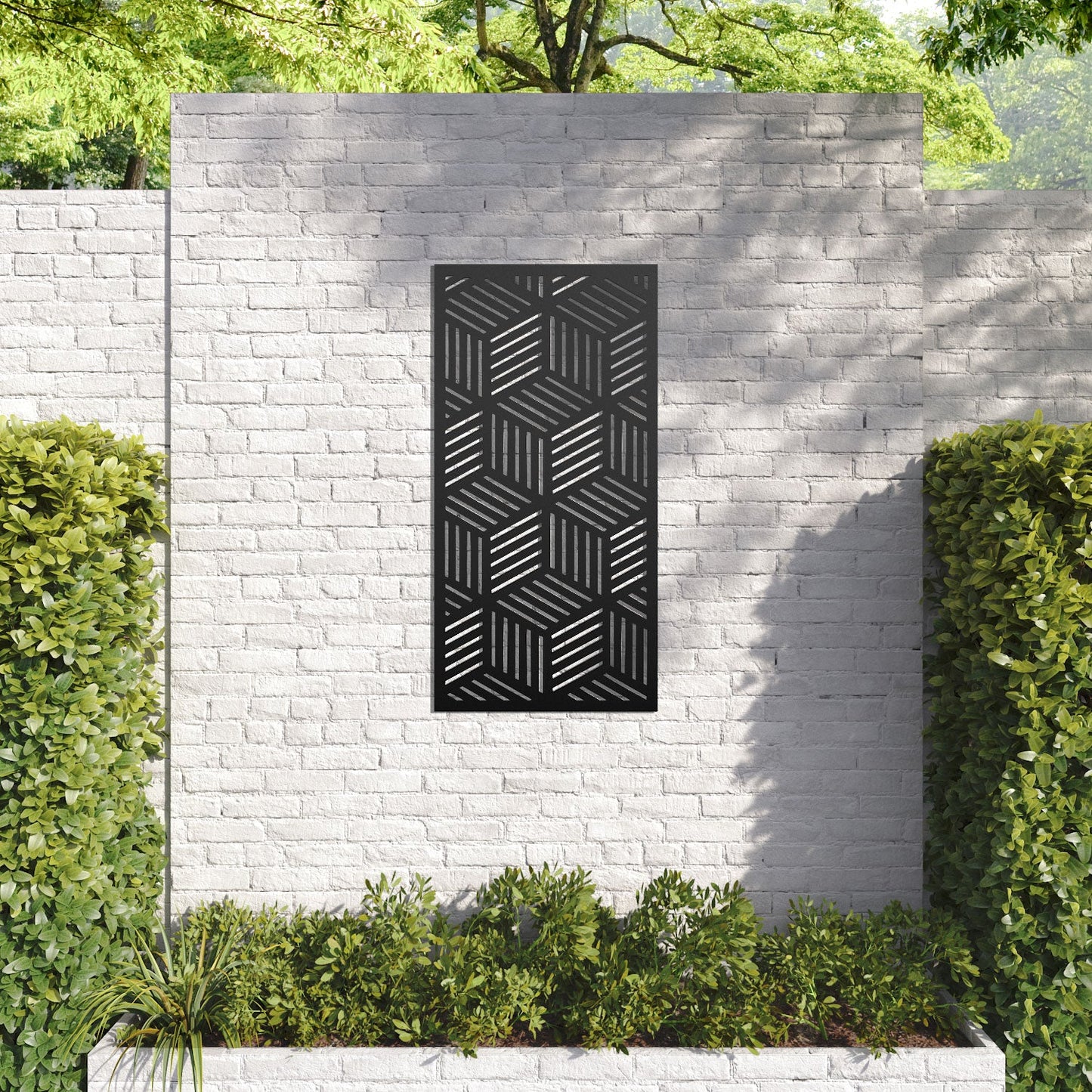 Cubed decorative panel