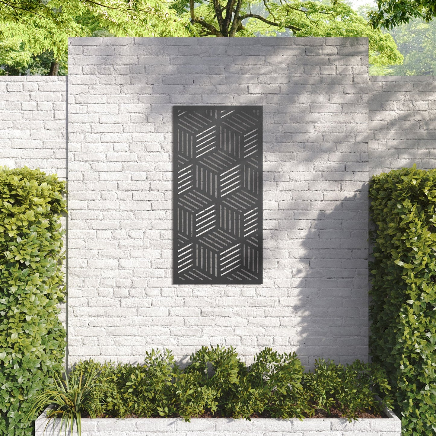 Cubed decorative panel