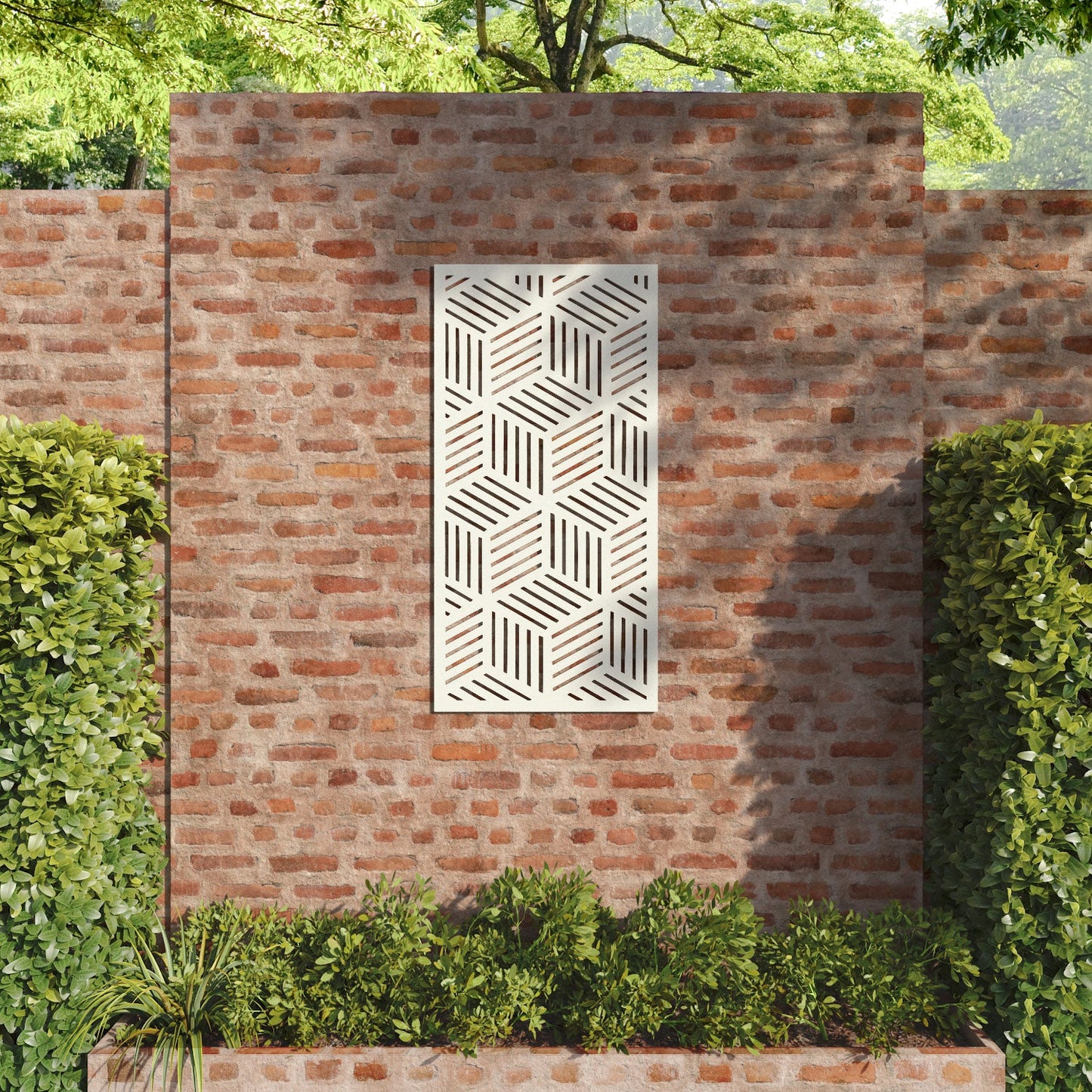 Cubed decorative panel