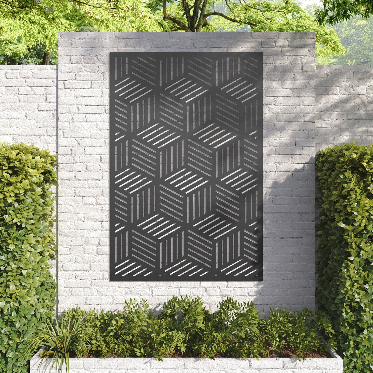 Cubed decorative panel