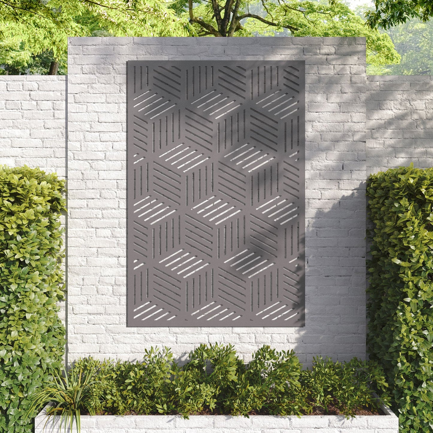 Cubed decorative panel