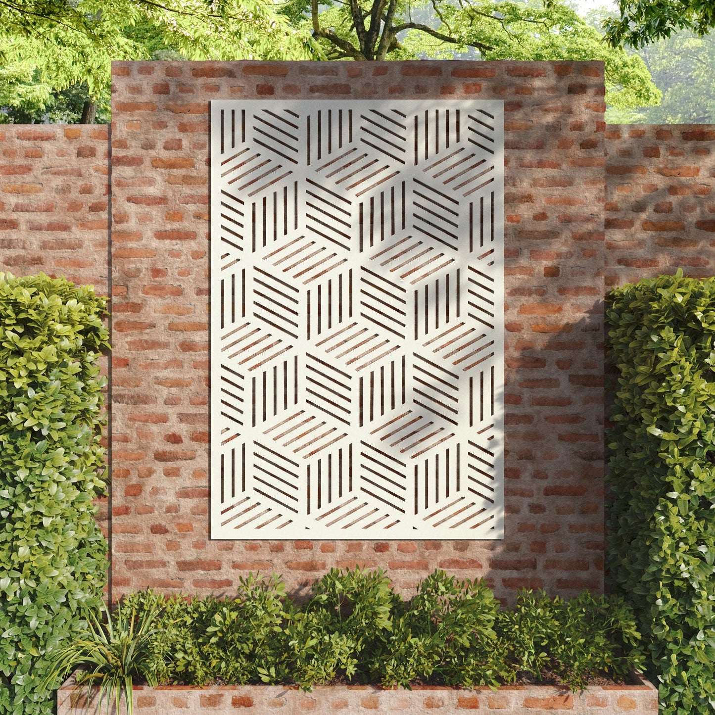 Cubed decorative panel