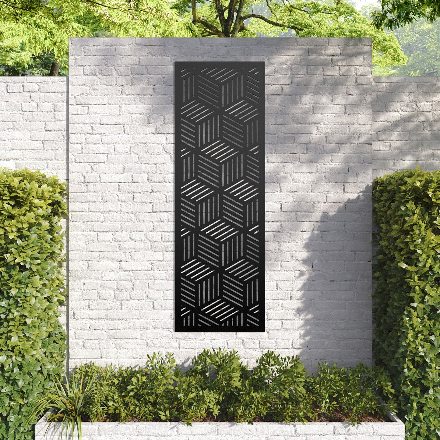 Cubed decorative panel