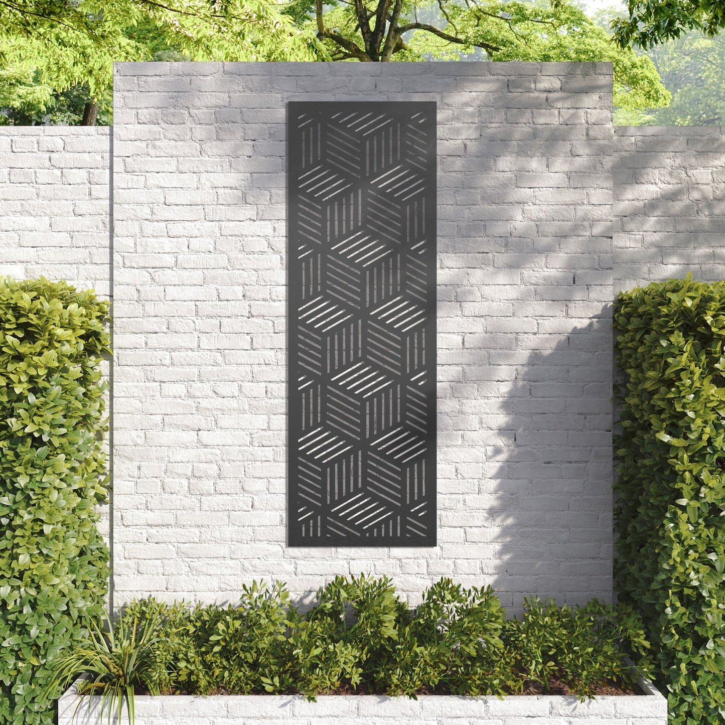 Cubed decorative panel