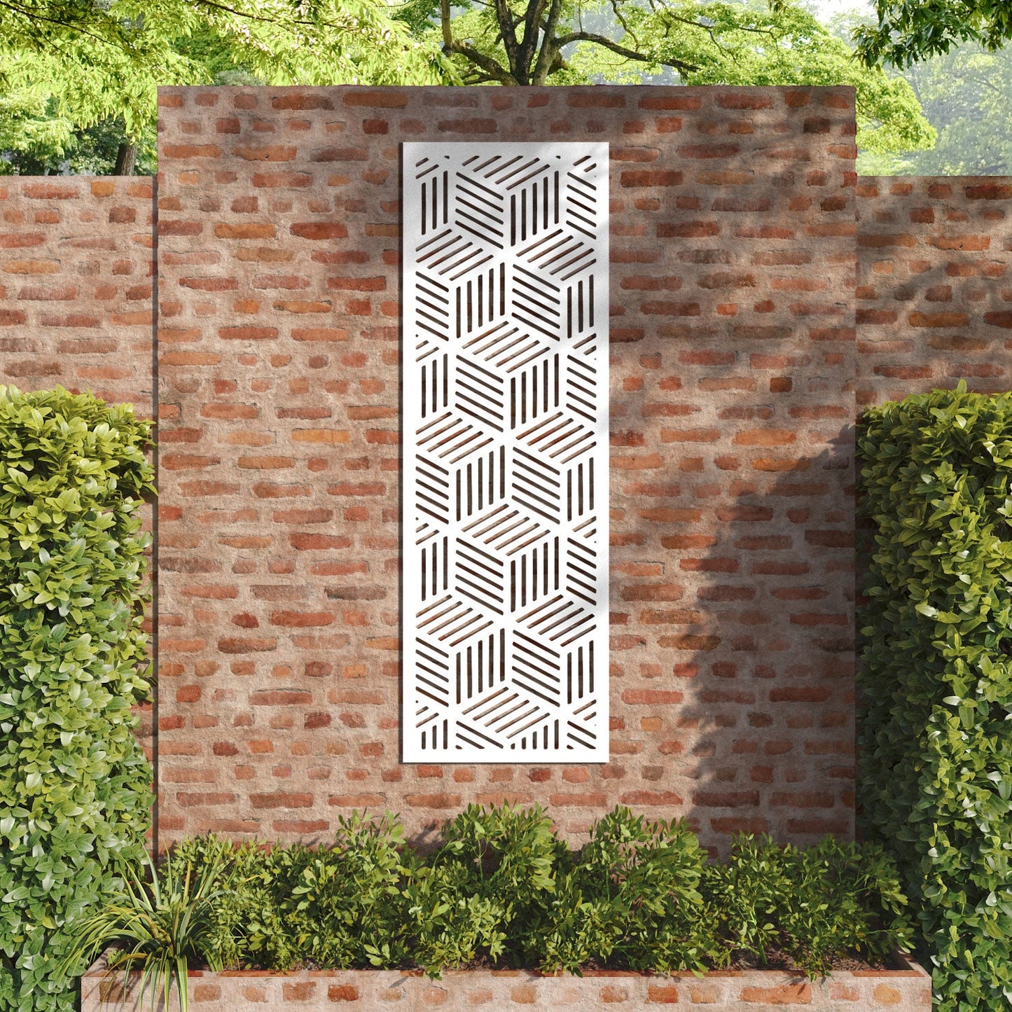 Cubed decorative panel