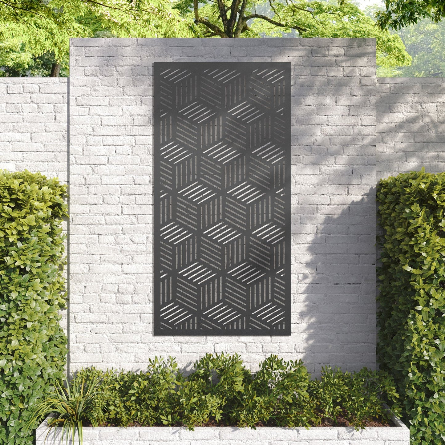 Cubed decorative panel