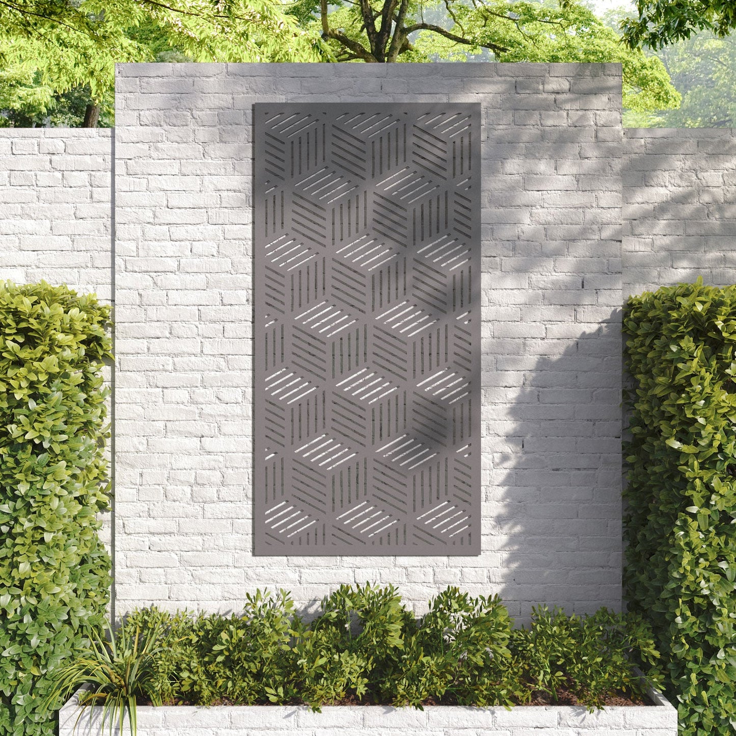 Cubed decorative panel