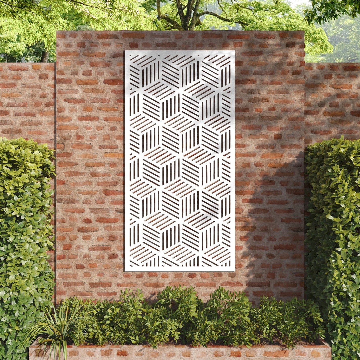 Cubed decorative panel