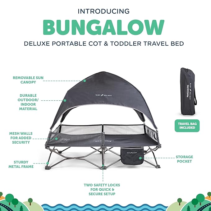 Baby Delight Go with Me Bungalow Deluxe Portable Cot