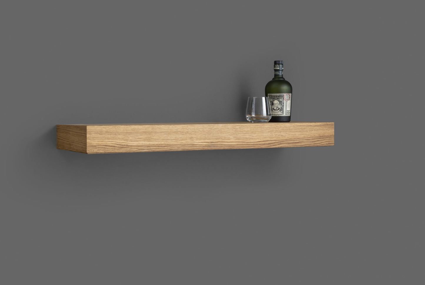 Flap Woodwork Wall shelf with secret compartment