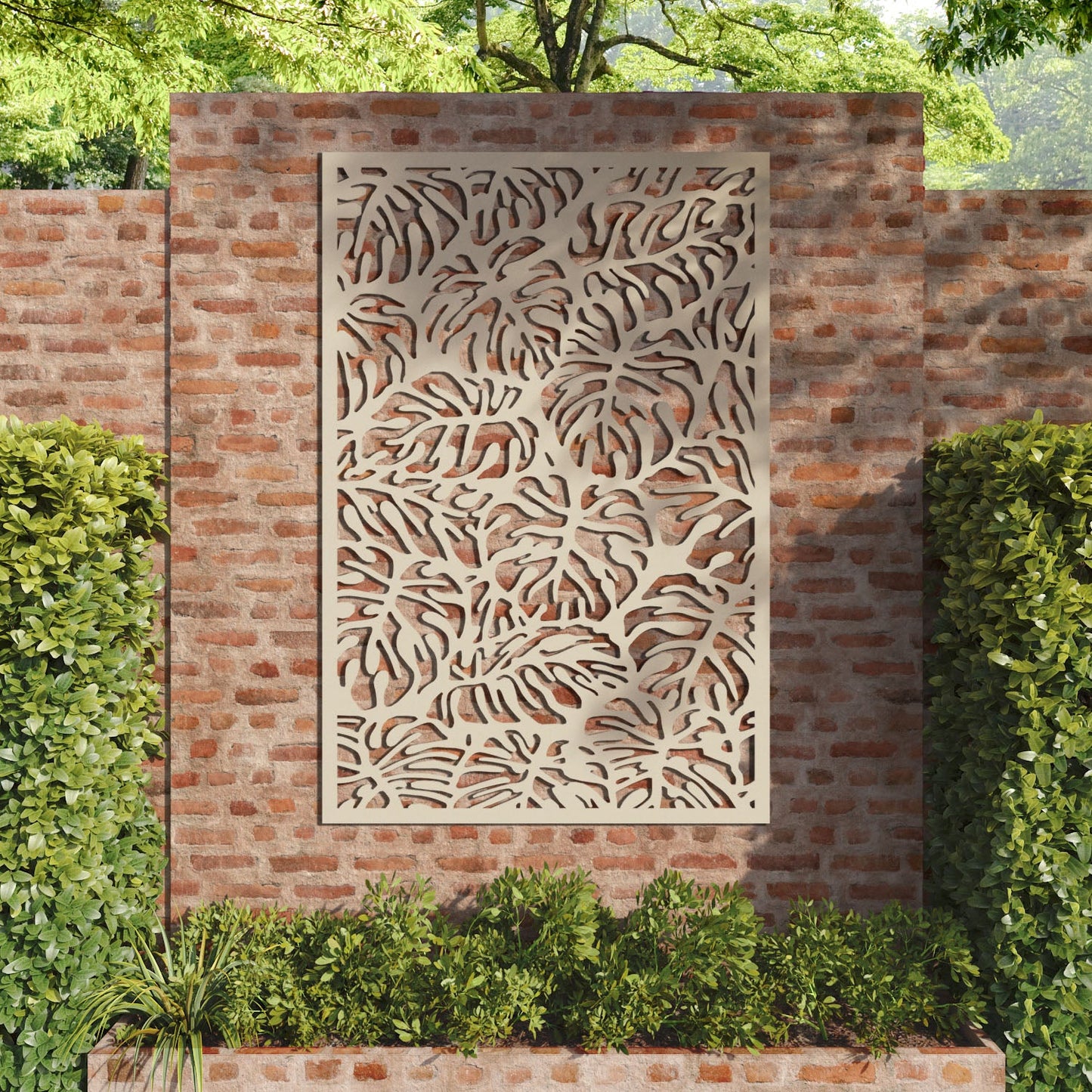 Botanic decorative panel