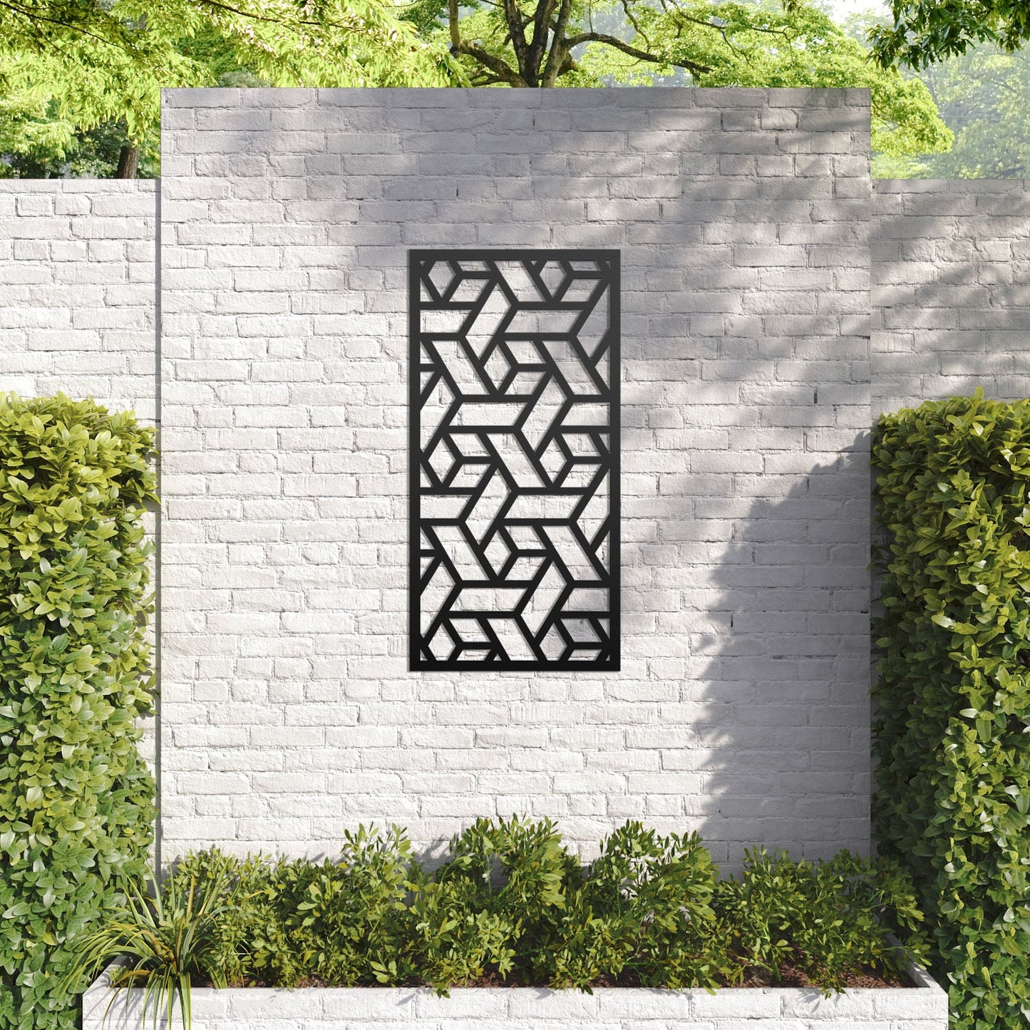 Contour decorative panel