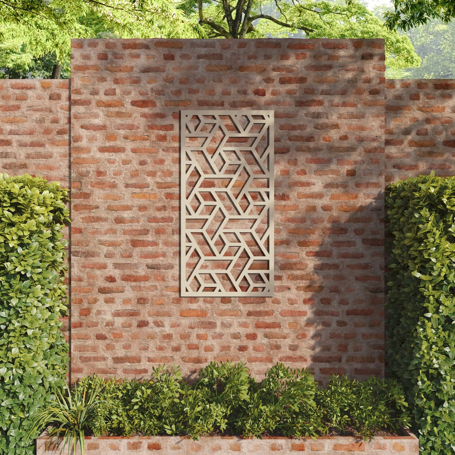 Contour decorative panel