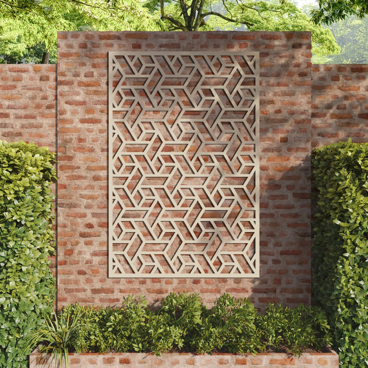 Contour decorative panel