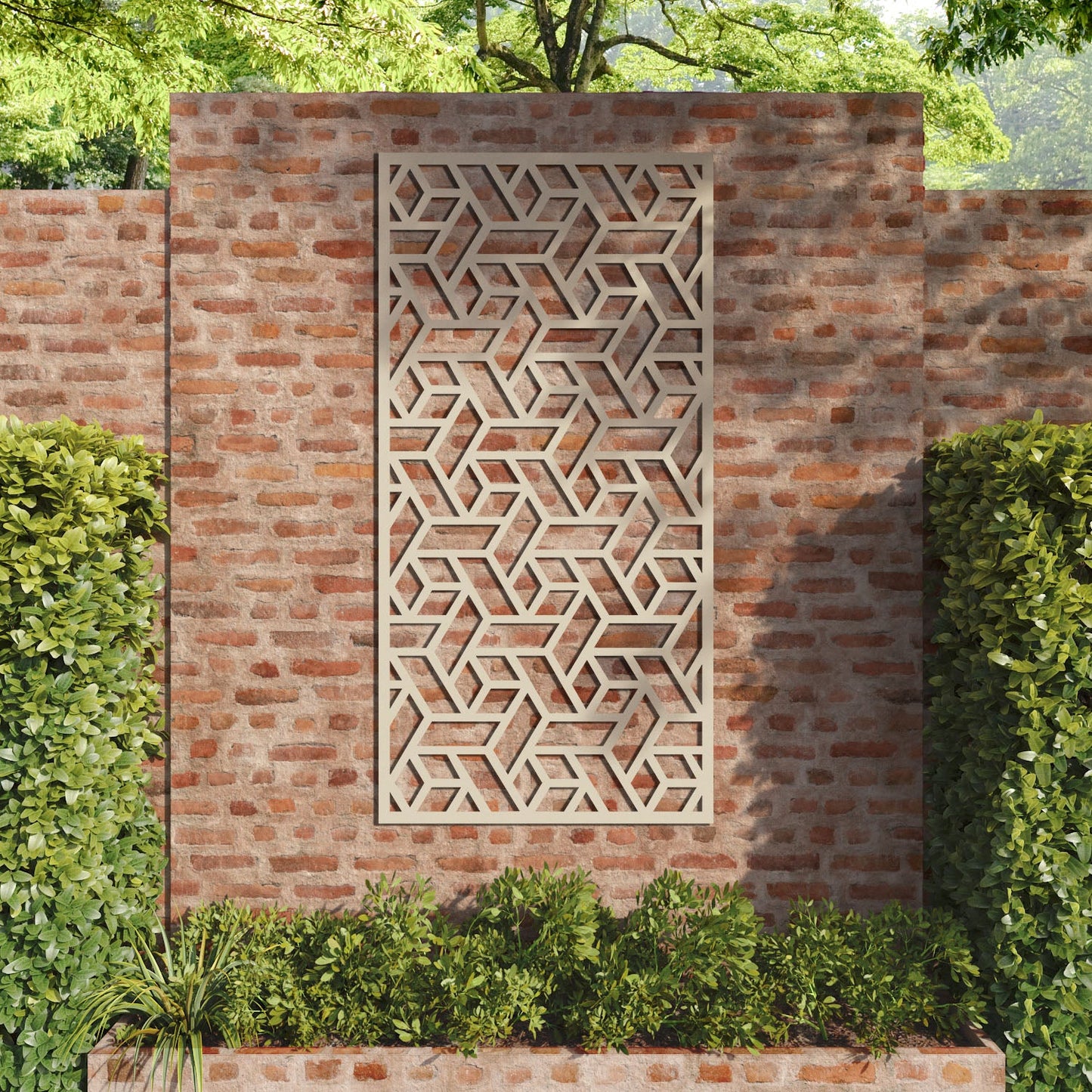 Contour decorative panel