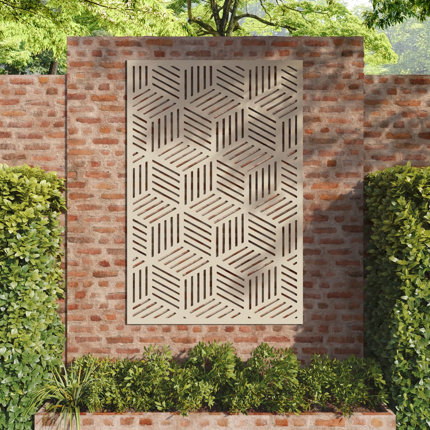 Cubed decorative panel