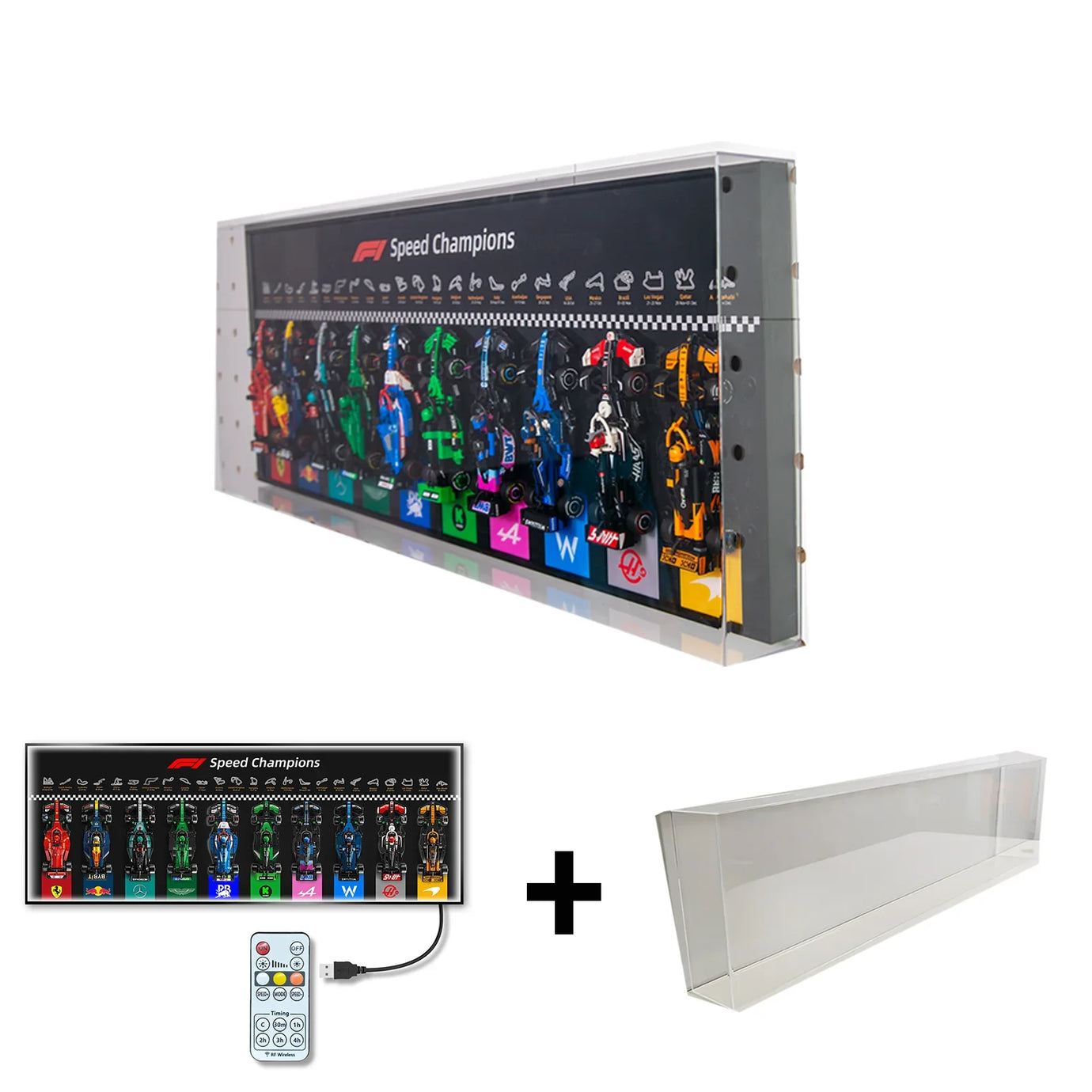 Display wall frame for Speed Champion F1 series Full Collection /horizontal line display