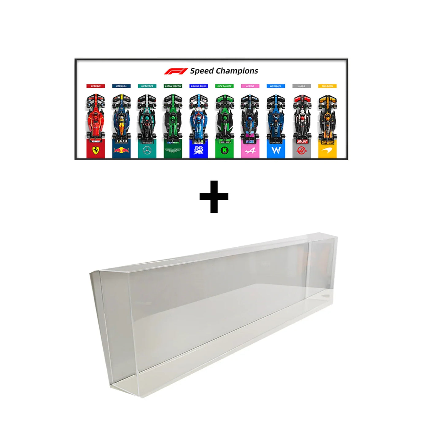 Display wall frame for Speed Champion F1 series Full Collection /horizontal line display