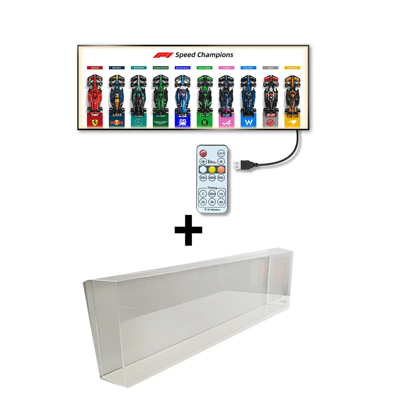 Display wall frame for Speed Champion F1 series Full Collection /horizontal line display